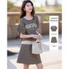 Demana Women's Summer Knit Top & Skirt Set