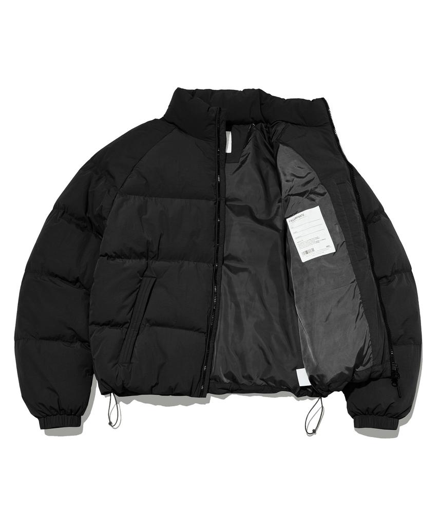 Filluminate Steppjacke aus glänzendem Leder - Mattschwarz