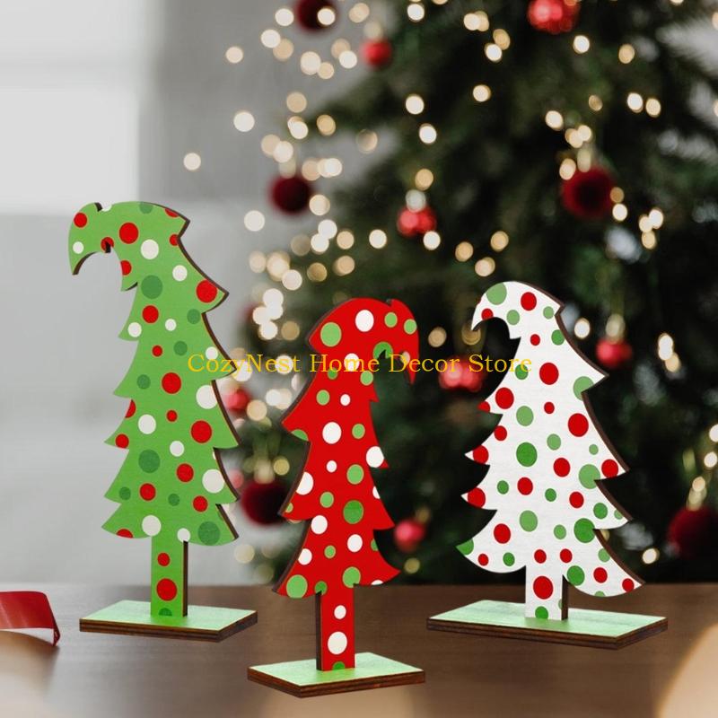 92MF 3 Pcs Christmas Tree Tabletop Green False Tree Ornaments Party Supplies For Home Office Holiday Decoration China Mainland