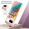 For Google Pixel 8 Case with IMD Marble Flower Pattern TPU Mobile Back Cover