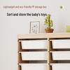Children's Solid Wood Toy & Book Storage Shelf and Cabinet
