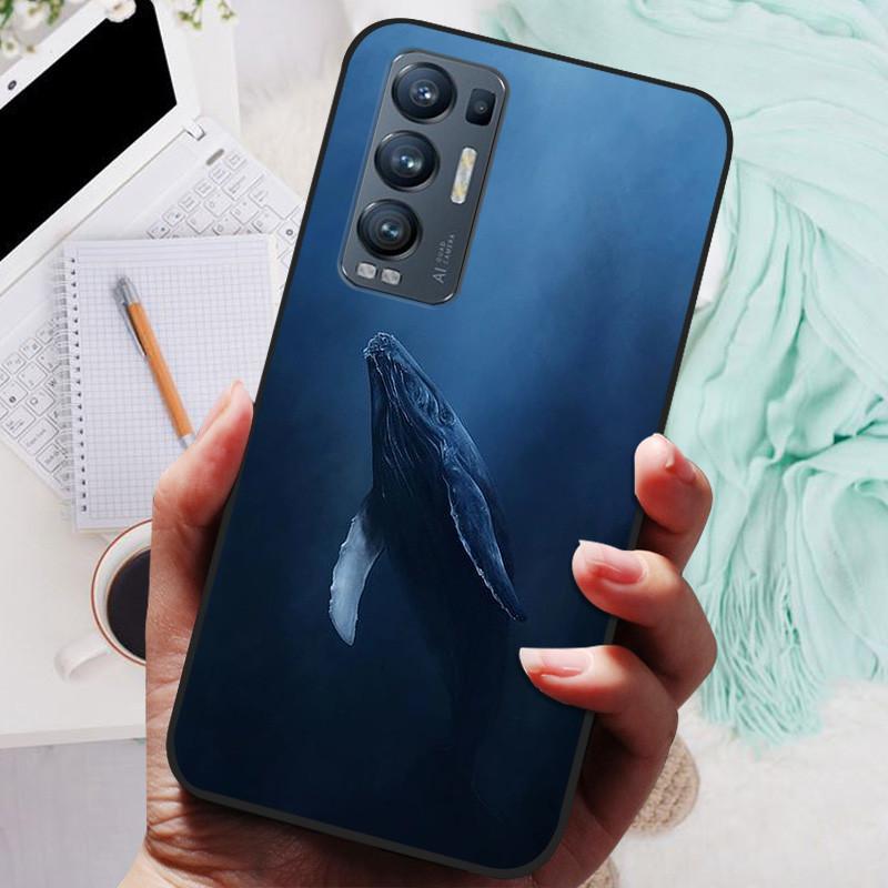 For OPPO Find X3 Neo Case Black Cover Lion Wolf Silicone Soft Back Cases For OPPO Find X3 Lite Phone Case Reno 5 Pro Plus 5G