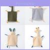 Baby Cotton Muslin Comforter With Plush Rabbit And Rabbit For Newborns