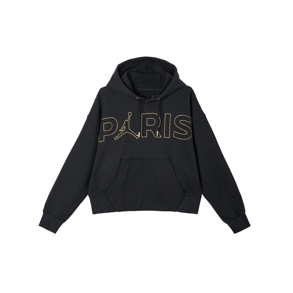 Jordan Kapuzenpullover mit Logo-Print Damen Kapuzenpullover Schwarz CW3926-010