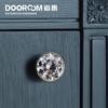 Dooroom Brass Furniture Handles Crystal Wardrobe Dresser Cupboard Cabinet Door Drawer Shoe Box Pulls European Light Luxury Knobs