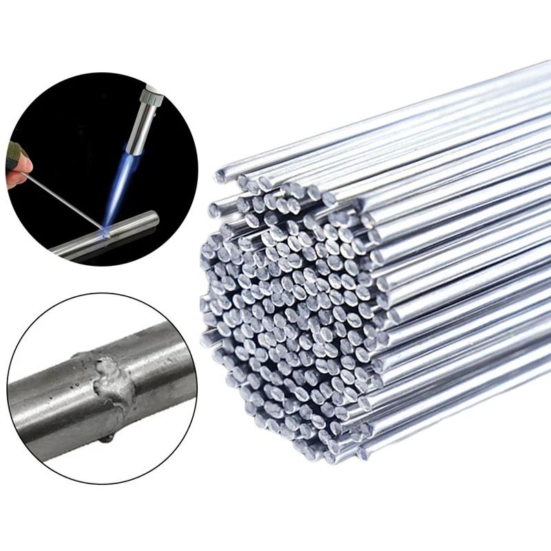 10/20Pcs Aluminum Welding Wire Solid Core Easy Melt Indust Aluminum Weld Bars Low Temperature Welding Rods Repair for Soldering Bicycle Locomotive