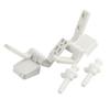 Durability Plastic White Easy Install Nuts Overtighten Pair
