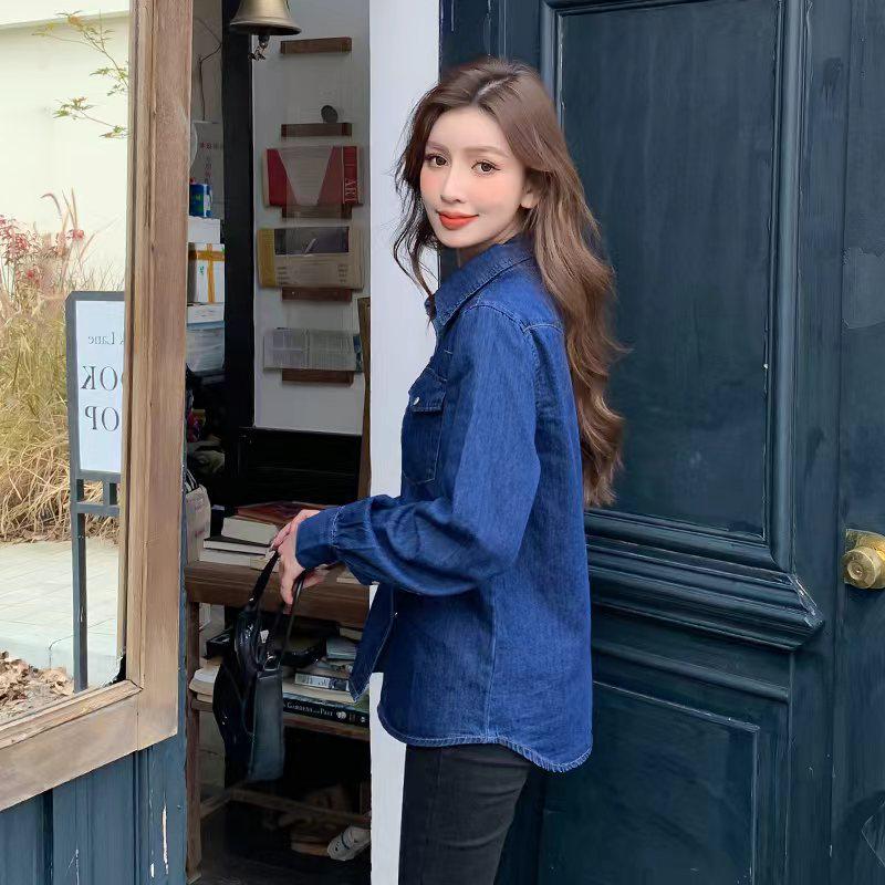 2025 Spring Collection: Yang Mi Qin Shi Button-Down Denim Shirt
