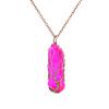 Vintage Hand-Wound Colorful Crystal Stone Necklace, Crystal Pillar Life Tree Necklace N523