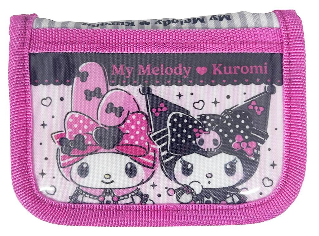 Sanrio Characters Wallet Mello Kuromi W120 x H95 x D15mm My Melody Kuromi [iPlanning] Size K-5206F &