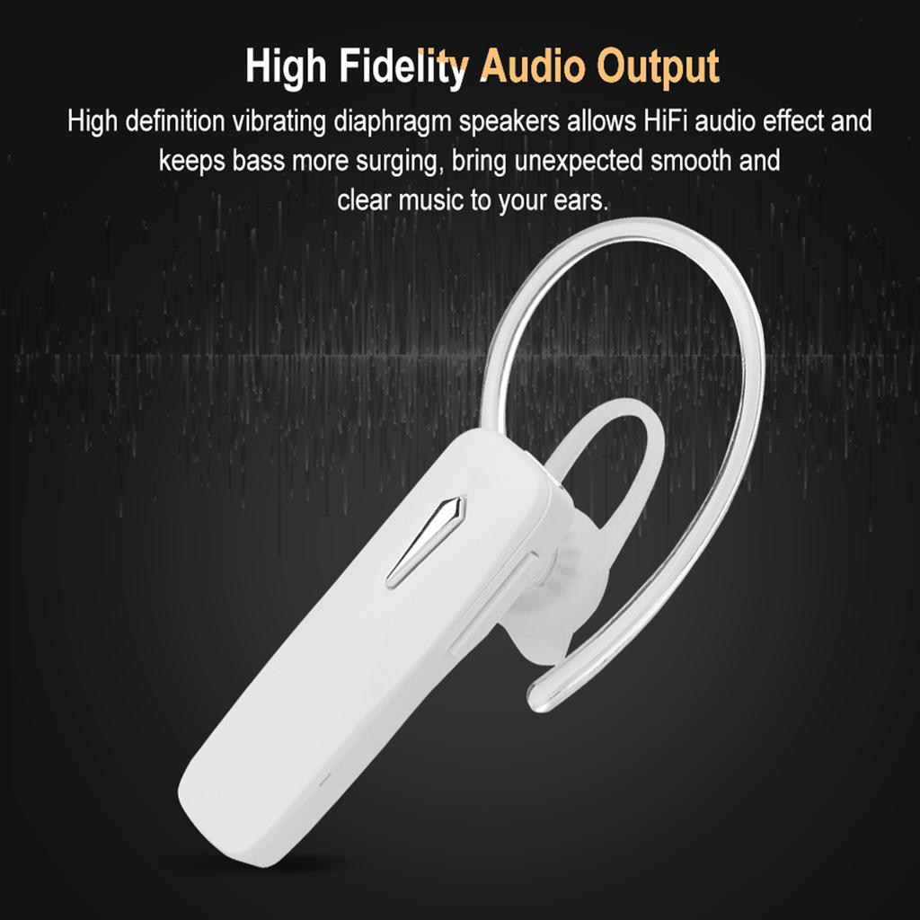 Portable Business     True Wireless EAr Hook   Headset Earphone Black
