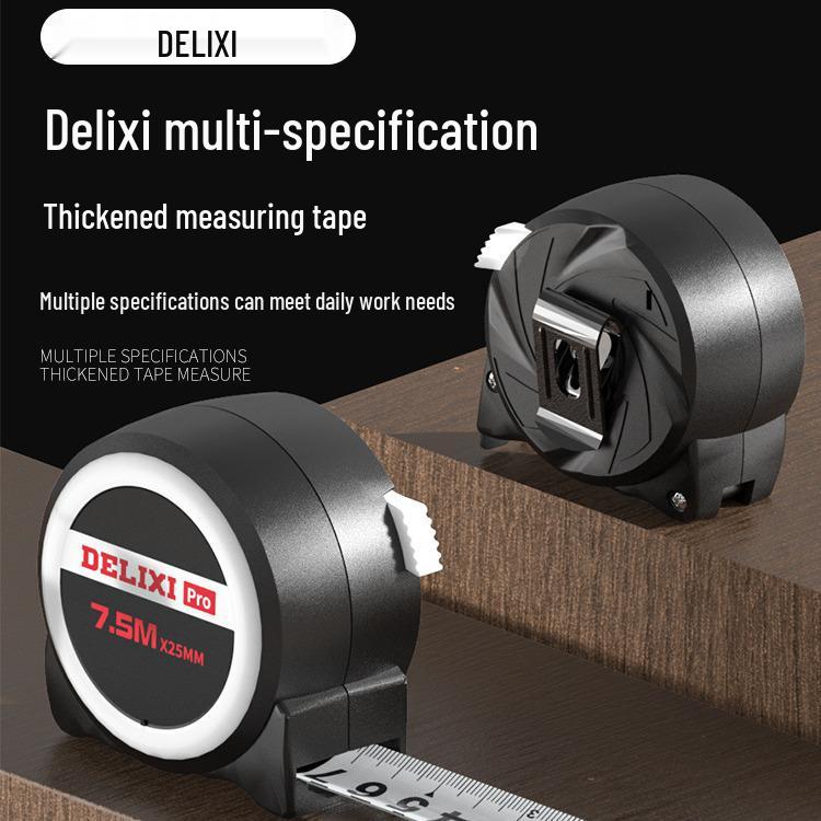 Delixi Steel Tape Measure: Thickened and Hardened, 5m/3m/10m Options, Durable Household Ruler