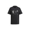 T Shirts Men's Black Crew Neck Moderate Straight Fit GU1752