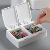 Desktop Pop-up Storage Box Cotton Swabs Makeup Organizer with Cover Dust Proof Plastic Holder Case for Small Things Beauty Tools