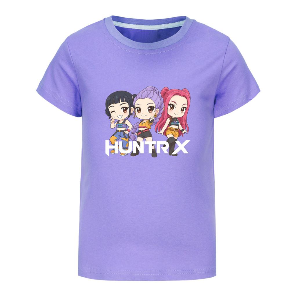 5015 Kids Girls Boys Rumi Mira Zoey Print Casual Cotton Short Sleeves T-Shirt