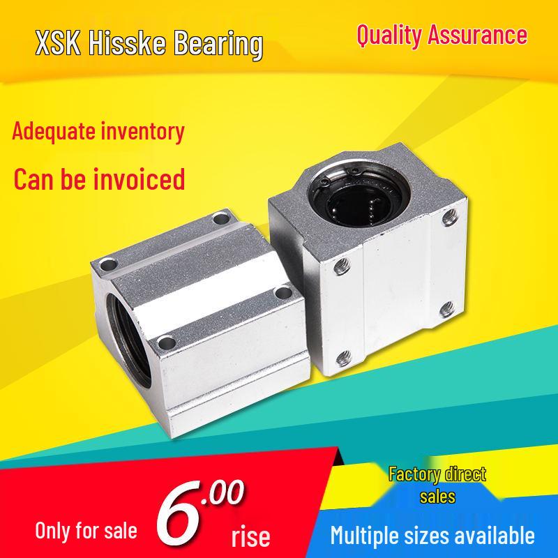 Extended Linear Bearing Pillow Block for Shaft Rail - SMA SCS 6 8 10 12 16 25 30LUU