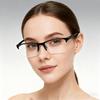 New Fashion Half Frame Reading Glasses Men Trendy Correction Eyewear Women Anti Blue Light Prescription Eyeglass +1.0 +1.5 +2.0
