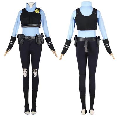 Kostium Cosplay Judy Hopps z filmu Zootopia dla kobiet - Pełny zestaw Mundur Króliczka Oficera