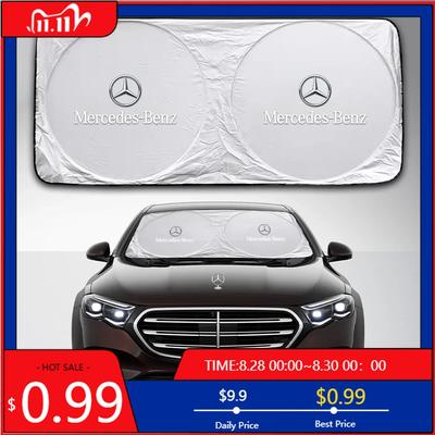 Pare-soleil de pare-brise pour voiture GLC GLB, visière, bouclier de protection UV pour Mercedes Benz AMG W203 W206 W220 W205 W211 W212 W201 W210 W108