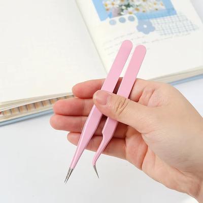 2 Peças Pinças Macaron para Adesivo Scrapbooking Artesanato DIY Arte Decoração, Ferramenta para Colagem de Diário Coleta de Fita Adesiva Álbum Material Escolar