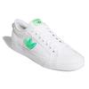 Adidas Nizza Trefoil White Signal Green Unisex Sneakers Footwear-White FX8354