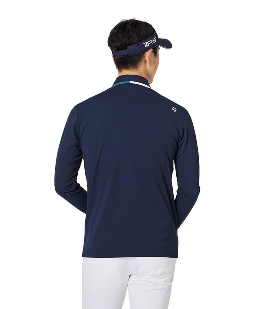 TaylorMade TM Basic Long Sleeve Polo Shirt, Green, Size M, Men's, 2024FW, UN340