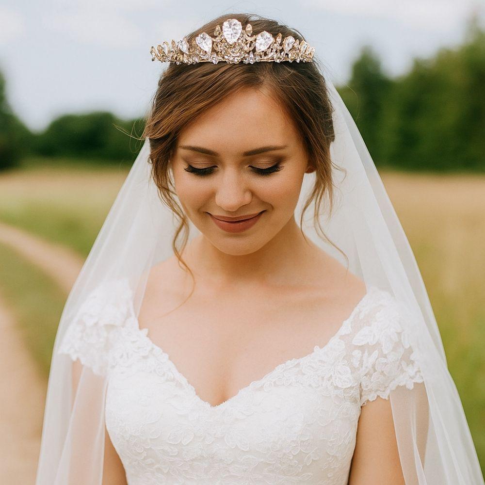 Shining Bridal Tiara Luxury Girls Princess Crown Dress Up Wedding Hair Crown  Celebration