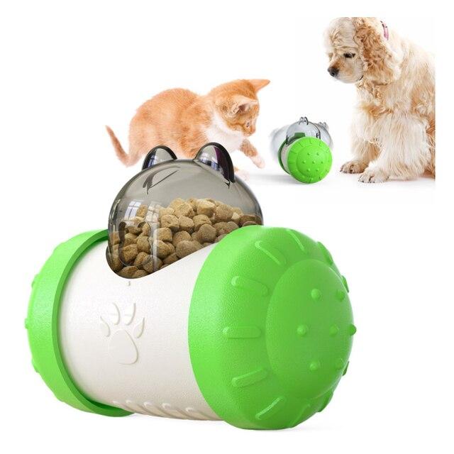 Giocattolo per animali domestici Bilancia per auto Tumbler Puzzle Palla per perdite di cibo lento senza giocattolo elettrico per cani Self-Hey Swing Bear Ultimo modello