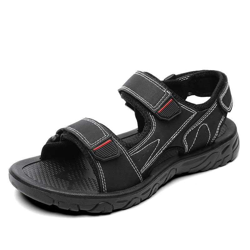 Summer New Trendy Men's Sandals Men's Middle-aged Size Casual Driving Wear Dual-purpose Beach Sandals