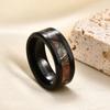 8MM Tungsten Steel Marble Pattern Ring Simple Stylish Unisex Fashion Wedding Band Durable Comfort Fit Jewelry Gift