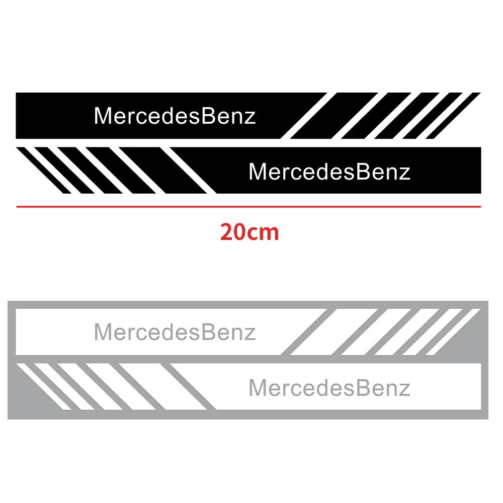 

2PCS car rearview mirror decorative sticker is suitable for Mercedes-Benz AMG badge CLKLA A180 W108 W201 W212 W213 W22. 2pcs black