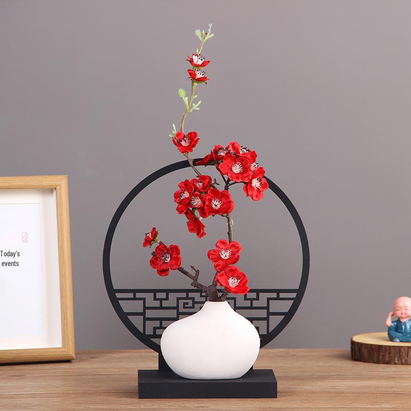 Mini White Matte Ceramic Vase for Dried Flowers - Nordic Hydroponic Home Decoration