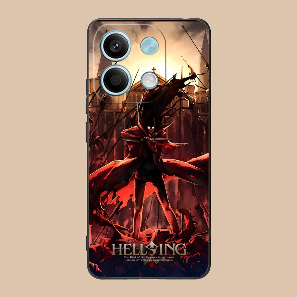 Anime Alucard Hellsing Phone Case for POCO M7 M6 M5 M4 M3 X7 X6 X5 X4 X3 Pro GT 5G Colorful Printing Cover Cover Luxury