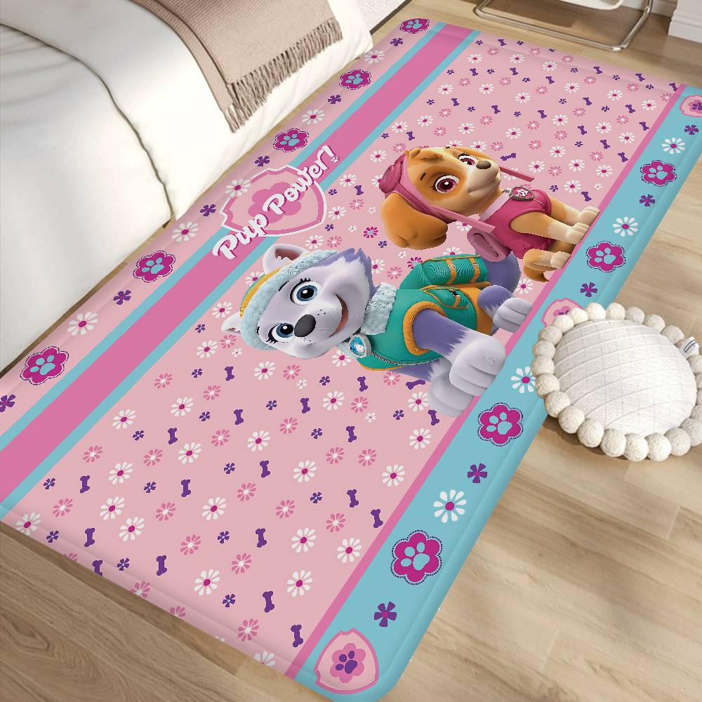 Anime P-Paws-P-PatrolS-Cute Door Mat Washable Non-Slip Living Room Sofa Chairs Area Mat Kitchen Doormat Area Rug