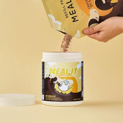 Meal It shake proteinowy zastępujący posiłek, smak czekoladowo-bananowy, opakowanie uzupełniające, 500g, 1 sztuka