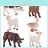 Realistic Livestock Animal Figures Pvc Farm Scene Decor For Collectors And Children