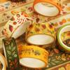 Autumn Fall Gift Wrapping Paper Washi Tape Colorful Self Adhesive Masking Tape DIY Sticker Office Stationery Crafts Tape