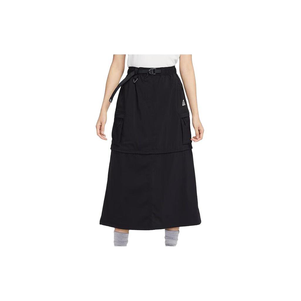 

New Nike ACG Casual Long Skirt Women s Black FN1970-010 M