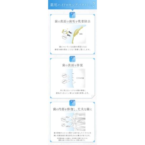 LaTerre Whitening Toothpaste, Ministry of Health, Labor and Welfare-approved Medicinal Hydroxyapatite-rich Toothpaste, 130g, Whitening Toothpaste, Pre