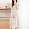 Women's Cashmere Dress Qinghe Cashmere 30% Cashmere 70% Wool Autumn and Winter Cashmere Skirt Soft and Warm