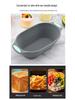 European Style Silicone Bread Fermentation Basket, Foldable Imitation Rattan Dough Fermentation Bowl.