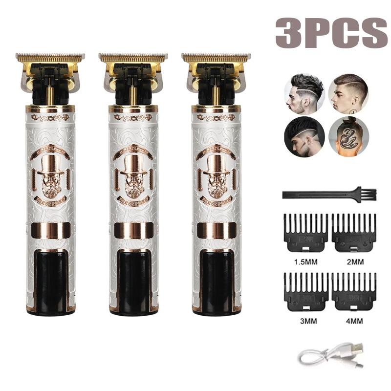 1-5Pack Vintage T9 Electric Cordless Hair Cutting Machine Professional Hair Barber Trimmer For Men Clipper Shaver Beard Lighter