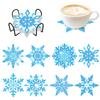 SDOYUNO Coasters Diamond Painting Set Christmas Coasters For Coffee Cups Diamond Mosaic Arts Crafts Waterproof Kitchen Accessory