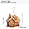 2D Flat 4-Pairs Cute Christmas Candy House Gnome Acrylic Dangle Earrings Festive Party Jewelry, Perfect Holiday Gift for Women