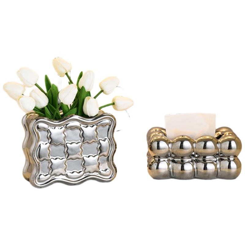 Light Luxury Decorative Vase Set for Home