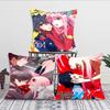 Anime Darling In The Franxx Pillow Case Square Pillow Bedroom Sofa Leisure Comfort Cushion Car Living Room Home Decoration