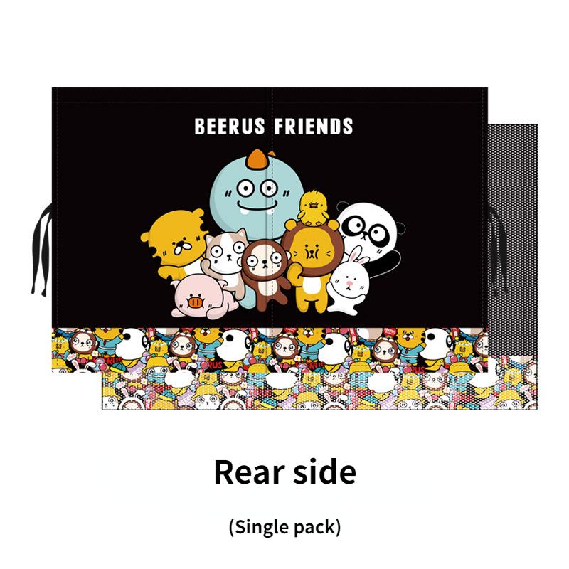 Multiple Patterns Cute Cartoon Car Side Window Sun Shade Magnetic Windshield Sunshade Foldable Rear Side Auto Window Cover Kids