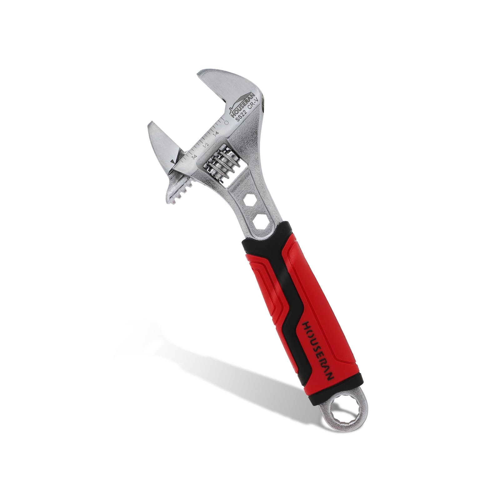 

HOUSERAN 16cm Adjustable Maximum Opening Compact Hexagonal with Measurement for Automotive and Wrench, 25mm, Multi-Purpose Wrench, Compatible,