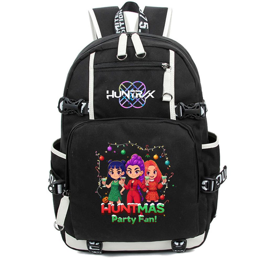 Anime Cartoon K-Pop Demon Hunters Backpack Large Capacity Bookbag Laptop Unisex Student Boy Girl School Bag Large Capacity Travel Outdoor Bag Gift