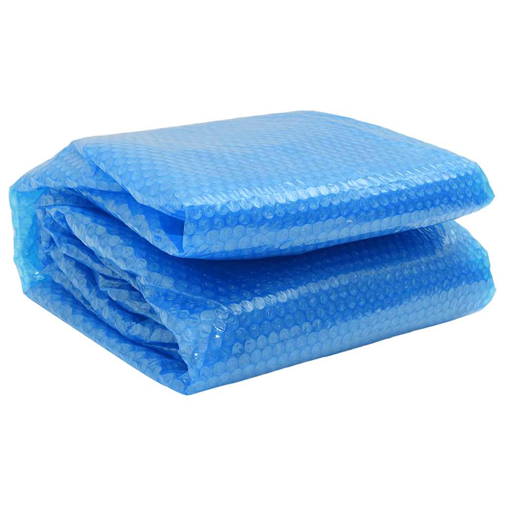 Angetriebene runde PE-Pool-Solabdeckung 381 cm Blau